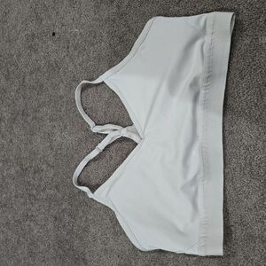 White Sports Bra